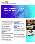 English for Science and Technology Flier