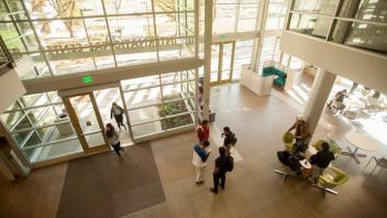 Lower floor of the international center