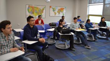 Students in a classroom