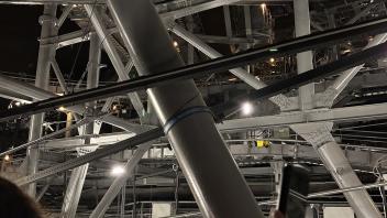 interior of Disneyland's Space Mountain