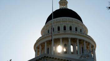 a view of the state Capitol building in Sacramento