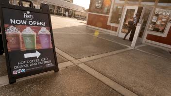 Peet's Coffee sign at the Silo