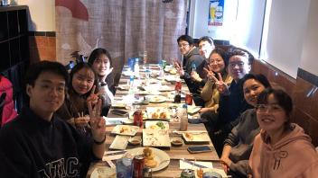 Global Study Program students enjoy sushi at I love Sushi in Davis