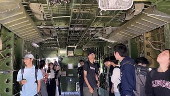 UC Davis international students at the Aerospace Museum of California