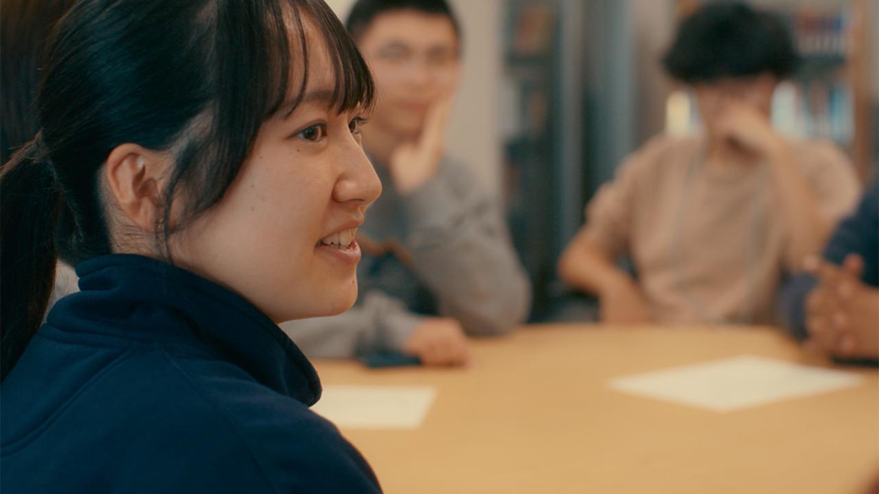 UC Davis international students sit in a classroom listening to an instructor