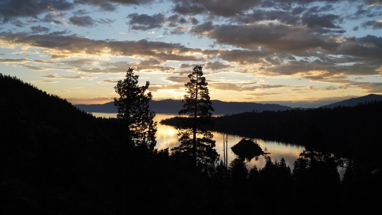 Lake Tahoe at sunset