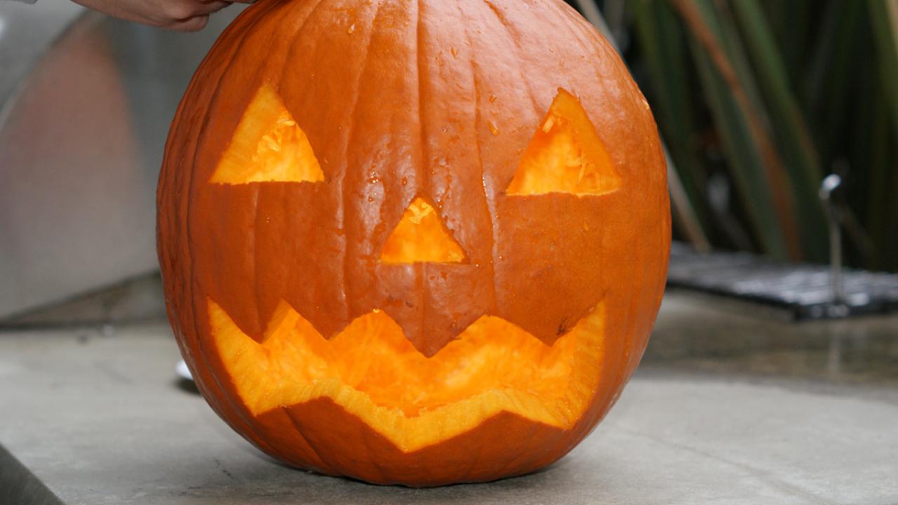 carved pumpkin for Halloween