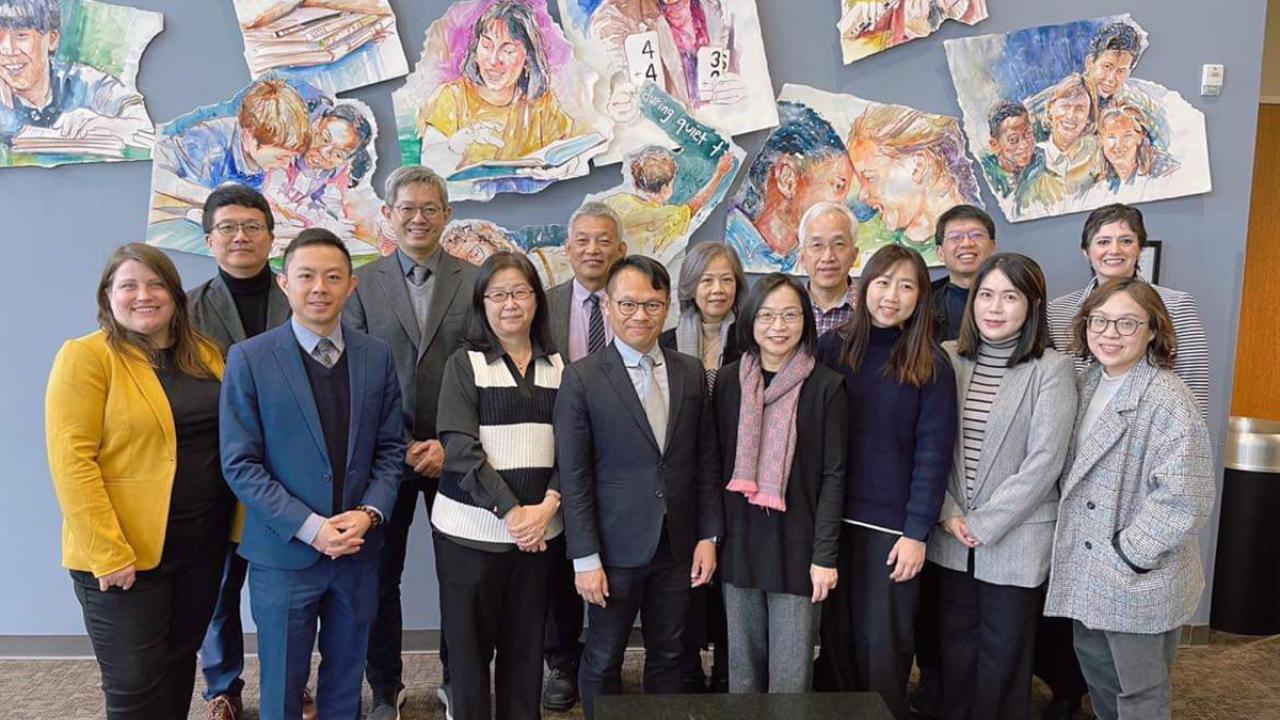 Delegation members, Fulbright staff and UC Davis International and Access Program staff pose with Graciela García-Torres, Multilingual Director at the Sacramento County Office of Education