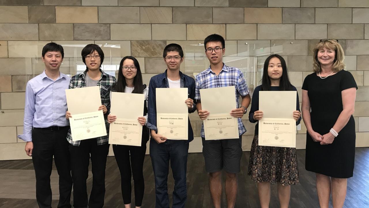 GREAT program students with certificates