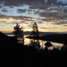 A scenic view of Lake Tahoe at sunset