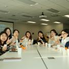 GSP and AET students pose for a group photo during orientation day