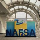 image of the NAFSA 2025 sign at the San Diego Convention Center