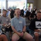 Global Study Program students sit in the UC Davis International Center for orientation